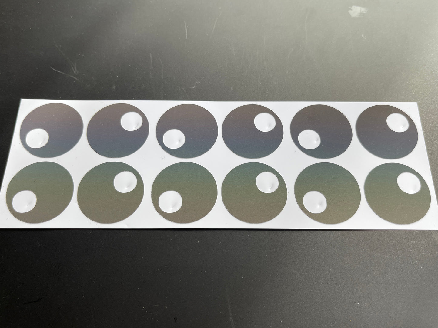 Googly Eyes (Small) Reflective Rainbow Bright Bike Stickers