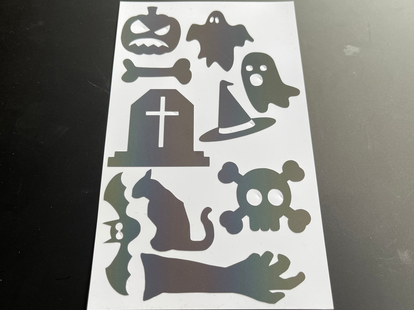 Halloween Mix Reflective Rainbow Bright Bike Stickers