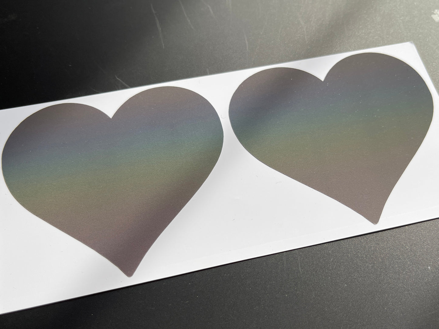 Heart (Extra Large) Reflective Rainbow Bright Bike Stickers