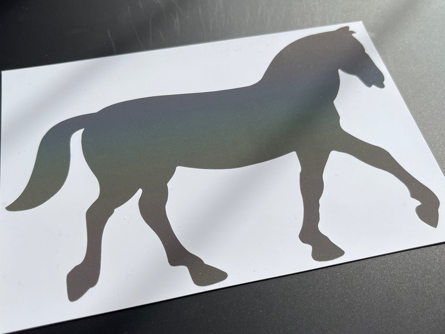 Horse (Large) Reflective Rainbow Bright Bike Stickers