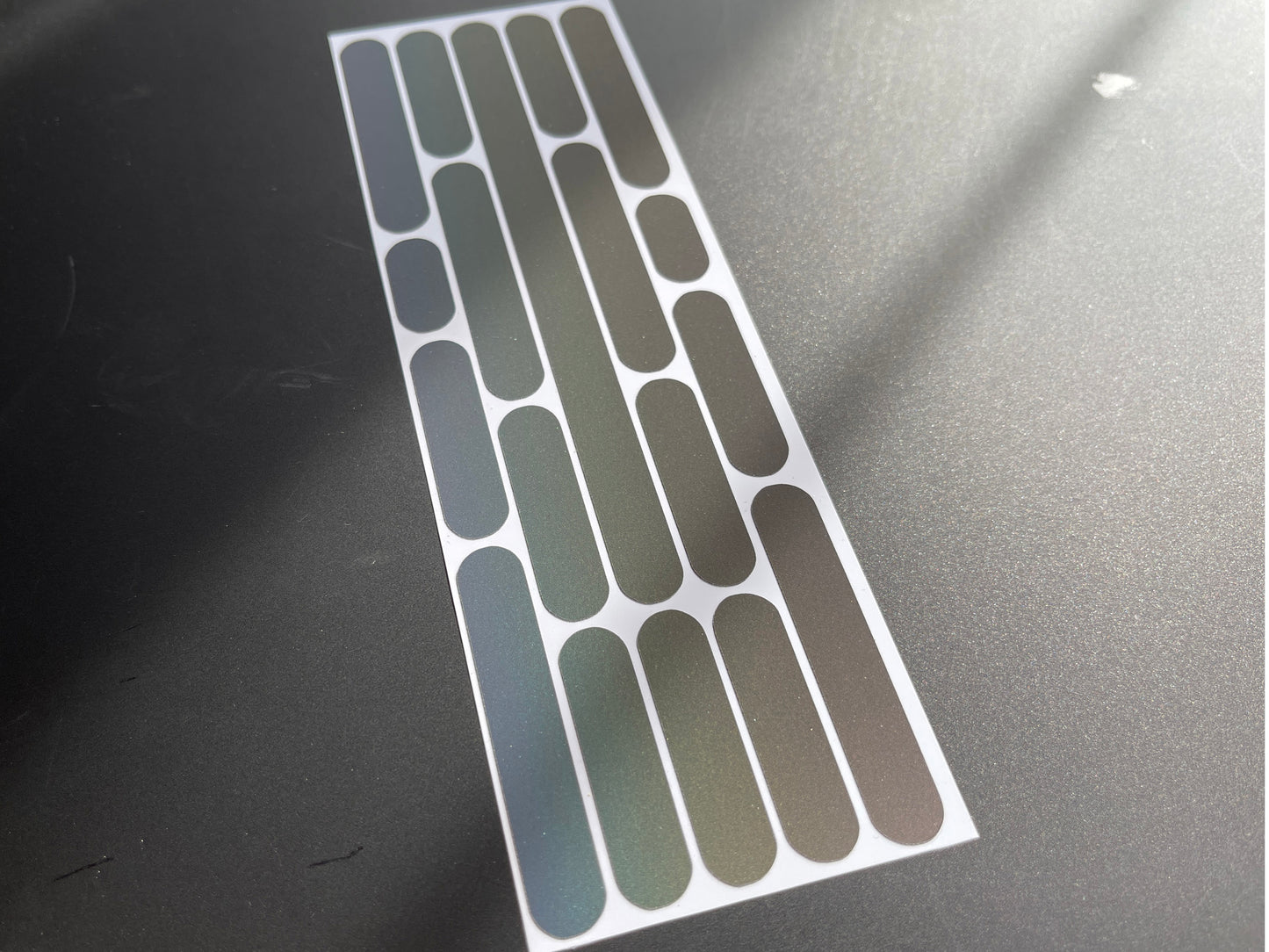 Pencil (Small) Reflective Rainbow Bright Bike Stickers