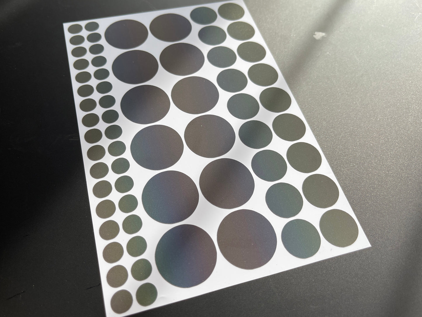 Polka Dot (Assorted) Reflective Rainbow Bright Bike Stickers