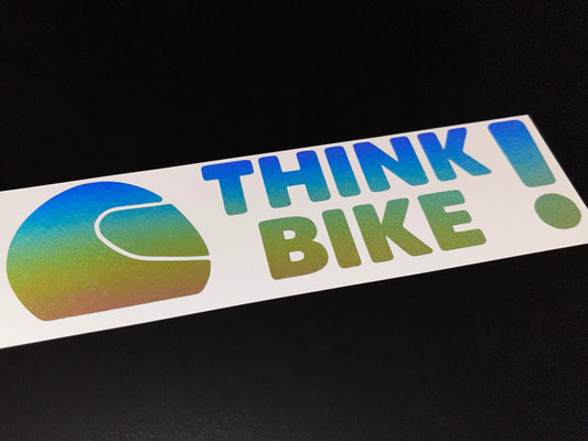 Reflective Rainbow Bright Think Bike Helmet Motorcycle Stickers