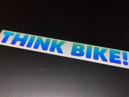 Reflective Rainbow Bright Think Bike Text Motorcycle Helmet Stickers