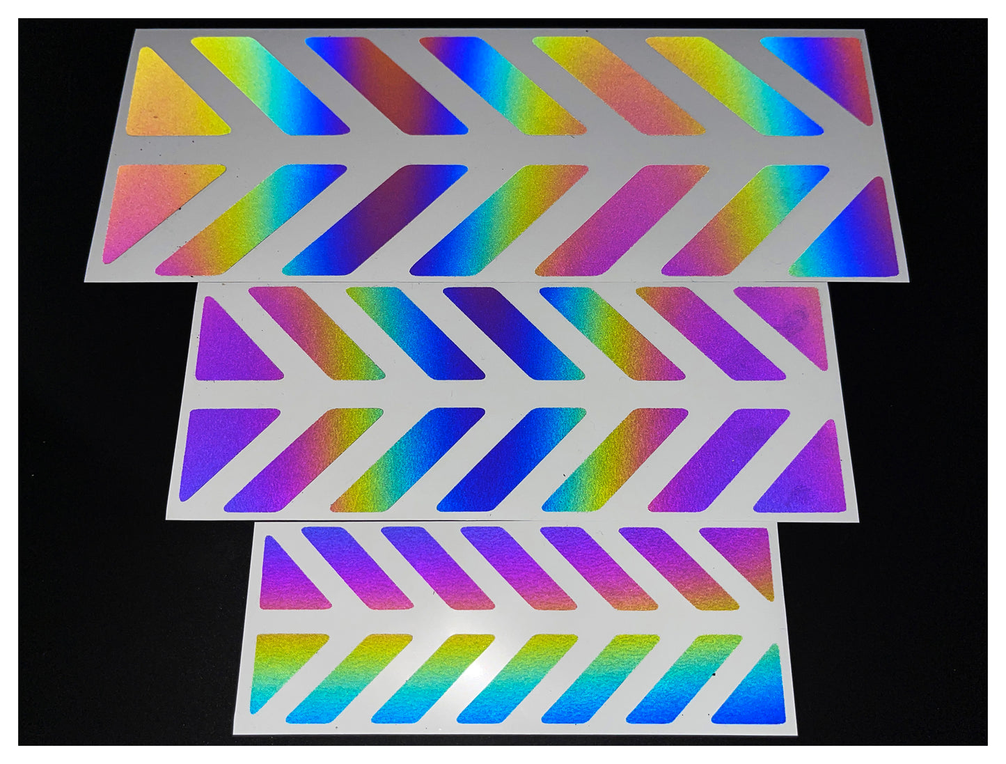 Valueviz Reflective Universal Motorcycle Pannier Chevron Stickers