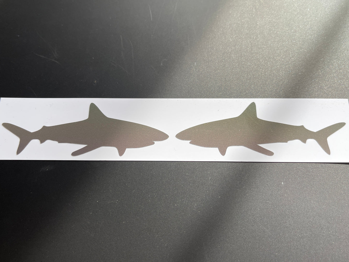 Shark (Large) Reflective Rainbow Bright Bike Stickers
