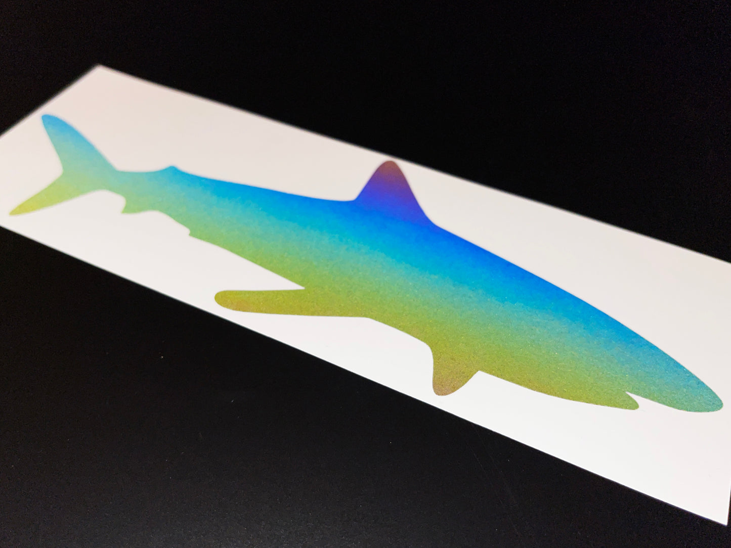 Shark (Extra Large) Reflective Rainbow Bright Bike Stickers