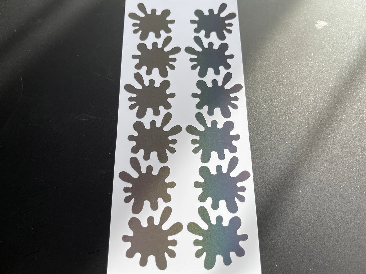 Splat Splash (Small) Reflective Rainbow Bright Bike Stickers