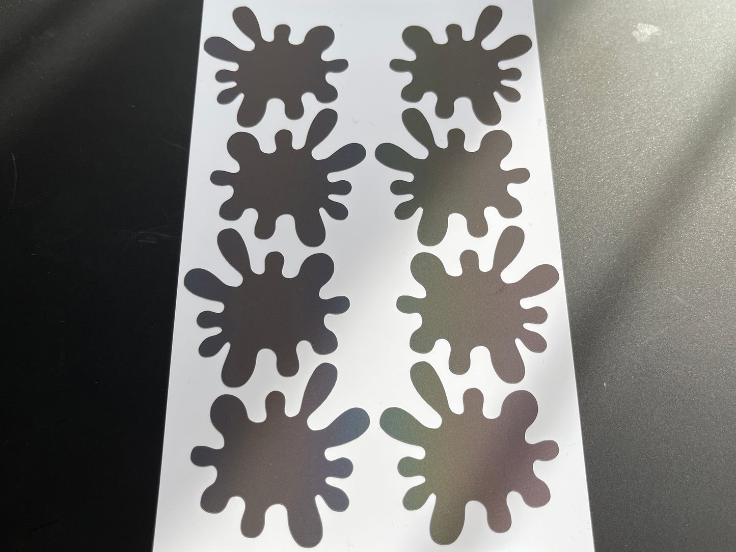Splat Splash (Medium) Reflective Rainbow Bright Bike Stickers