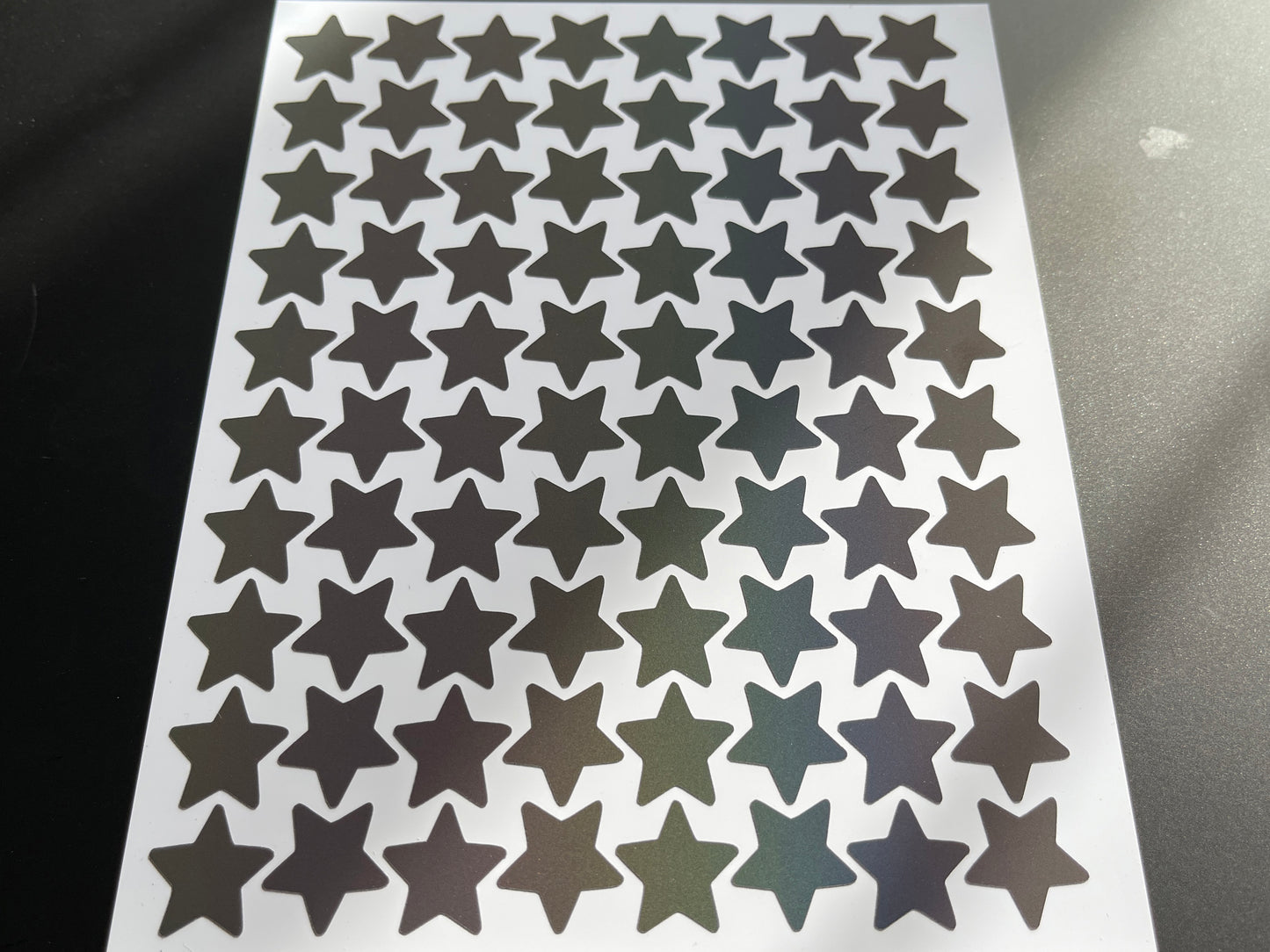 Star (Extra Small) Reflective Rainbow Bright Bike Stickers