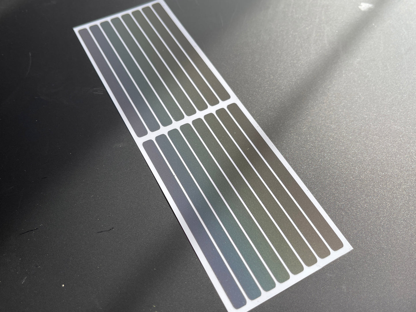 Strip (Small) Reflective Rainbow Bright Bike Stickers