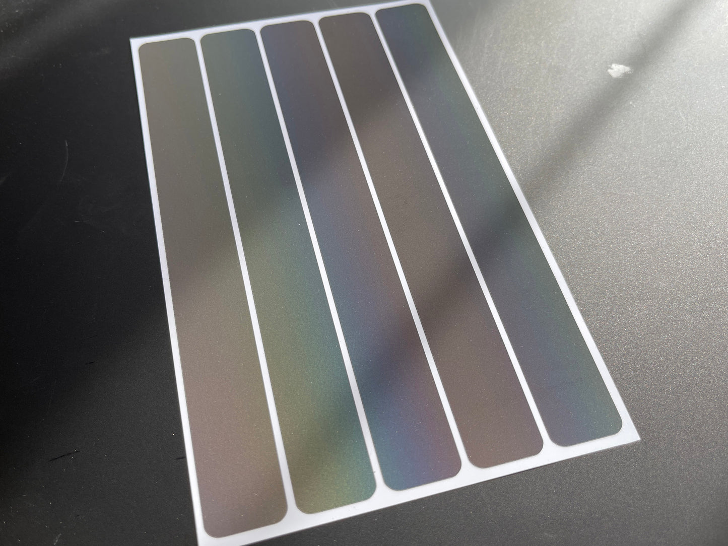 Strip (Large) Reflective Rainbow Bright Bike Stickers