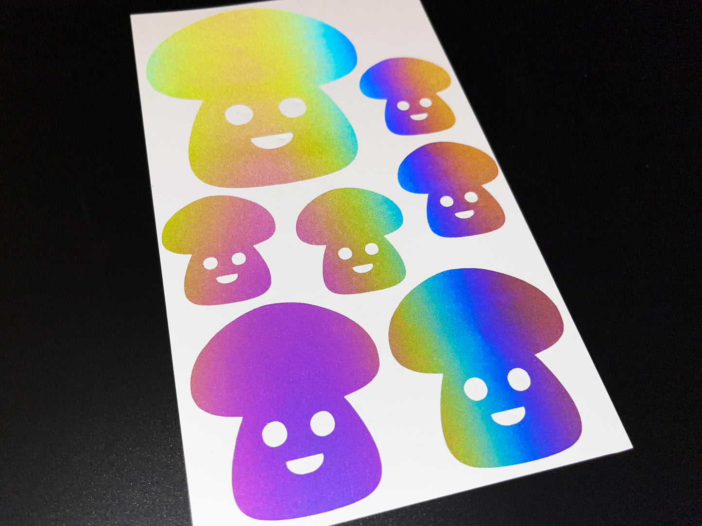 Toadstool (Assorted) Reflective Rainbow Bright Bike Stickers