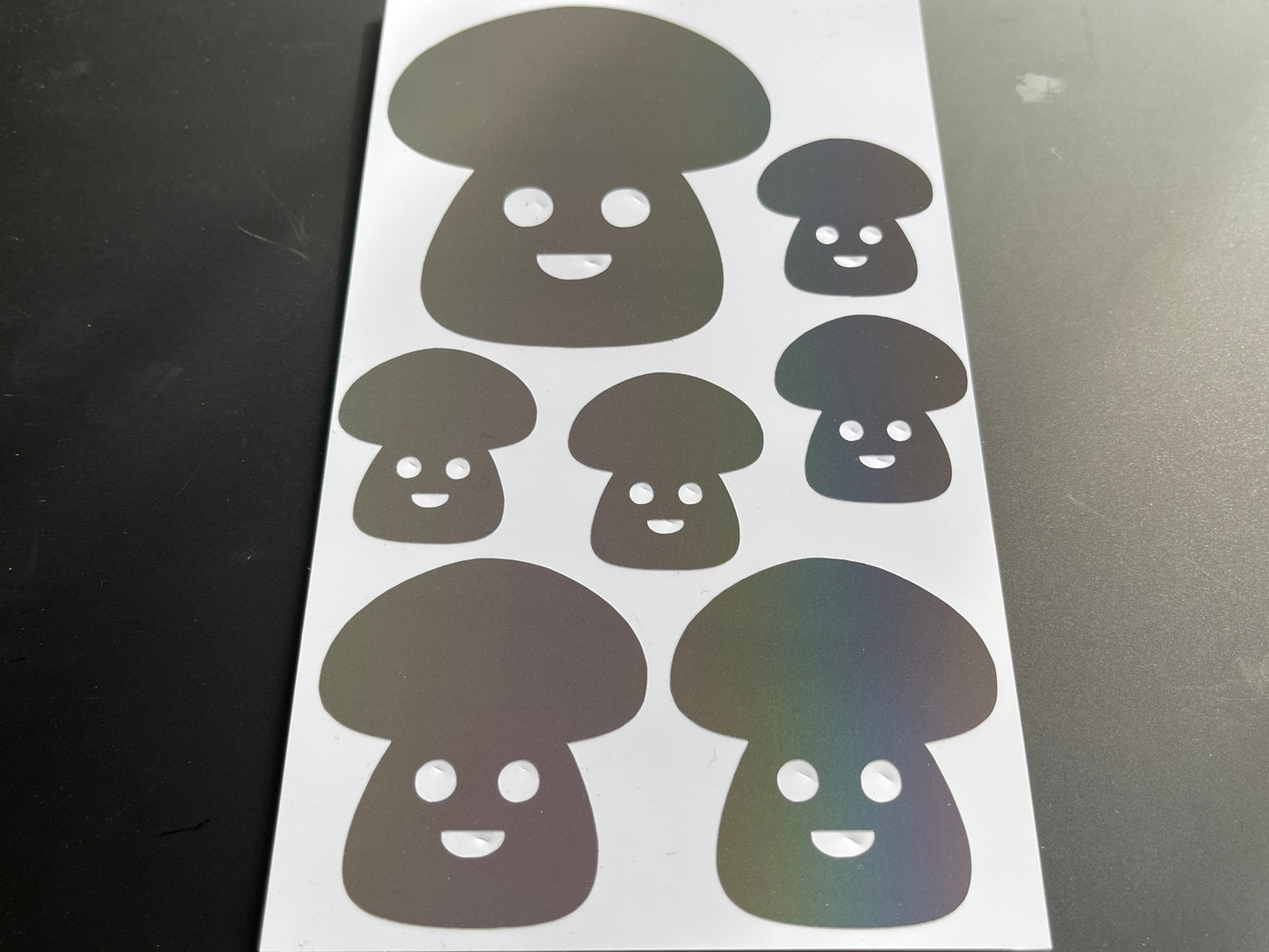 Toadstool (Assorted) Reflective Rainbow Bright Bike Stickers