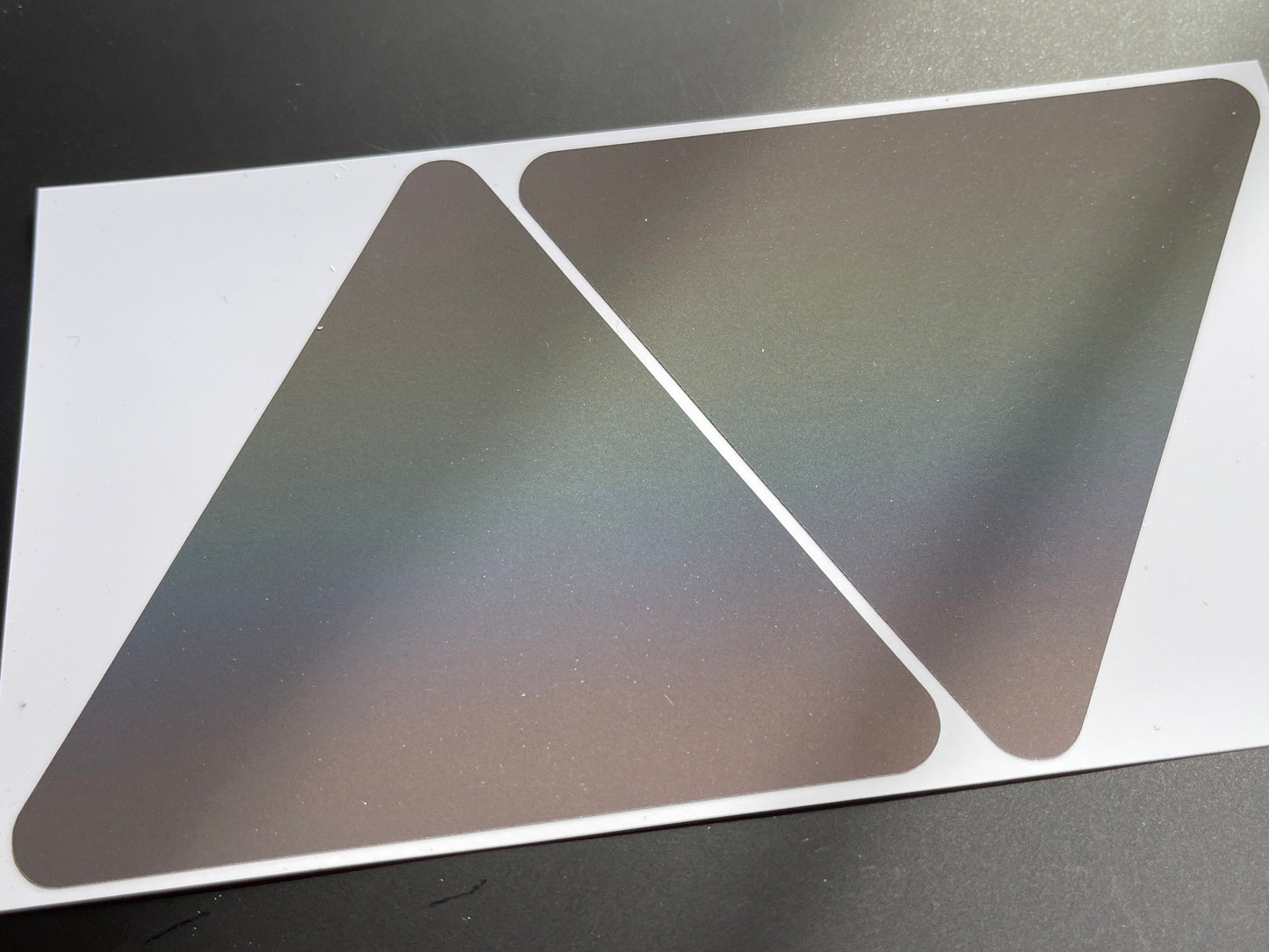 Triangle (Large) Reflective Rainbow Bright Bike Stickers