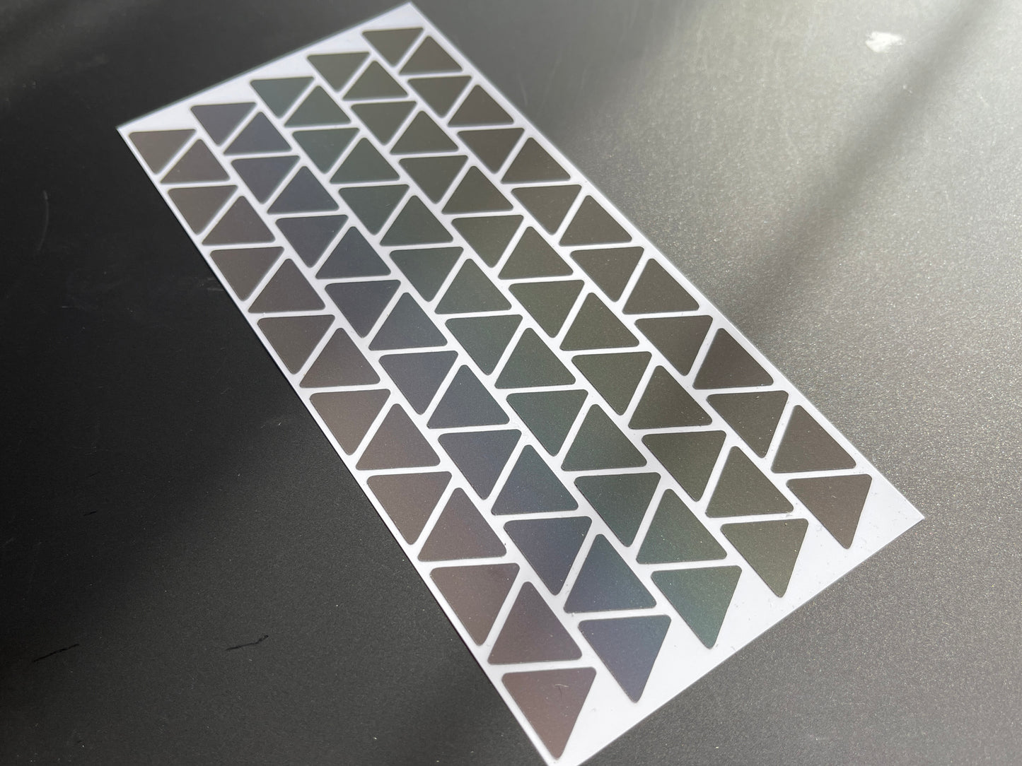 Triangle (Extra Small) Reflective Rainbow Bright Bike Stickers