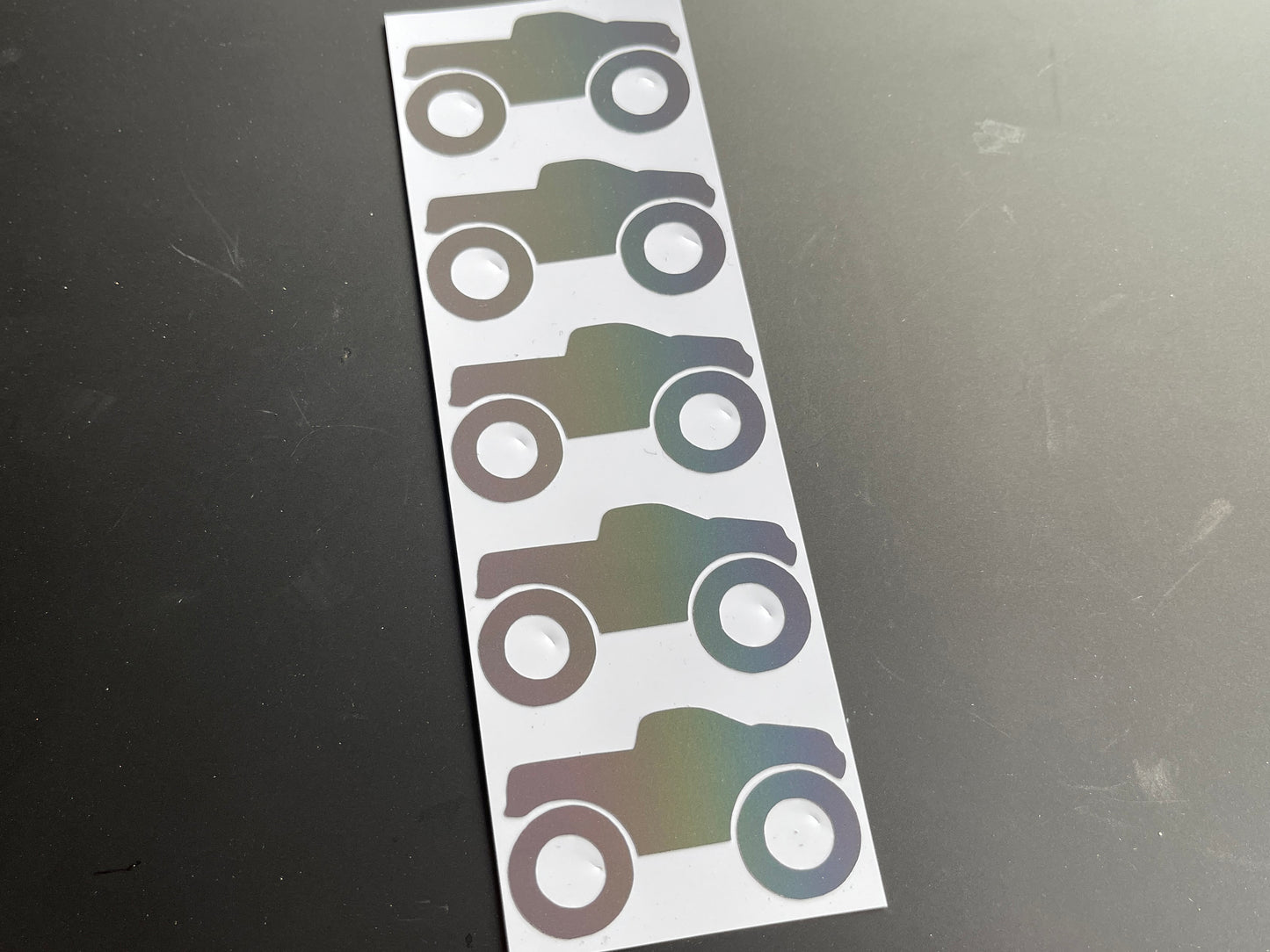 Truck (Small) Reflective Rainbow Bright Bike Stickers