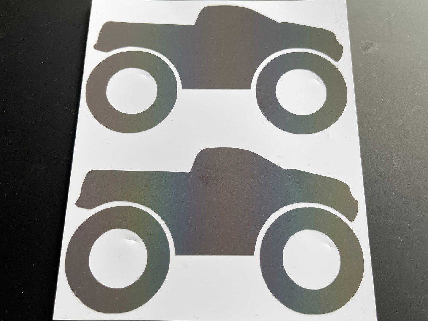 Truck (Large) Reflective Rainbow Bright Bike Stickers