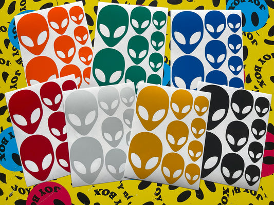 Valueviz Reflective Alien Head (Assorted) Stickers
