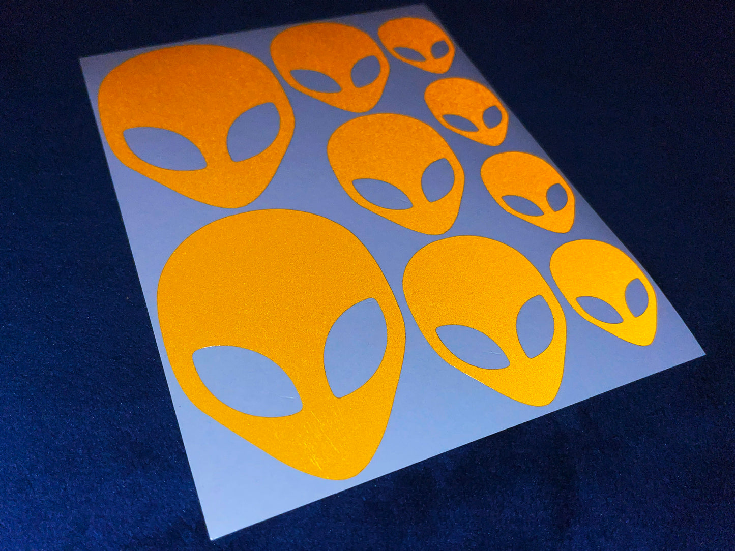 Valueviz Reflective Alien Head (Assorted) Stickers
