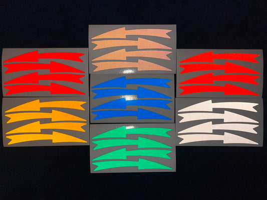 Valueviz Reflective Arrow Wheel Rim Stickers