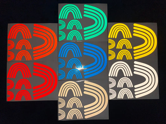 Valueviz Reflective Boho Rainbow (Assorted) Stickers