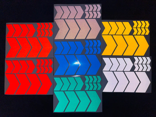 Valueviz Reflective Assorted Chevron Stickers
