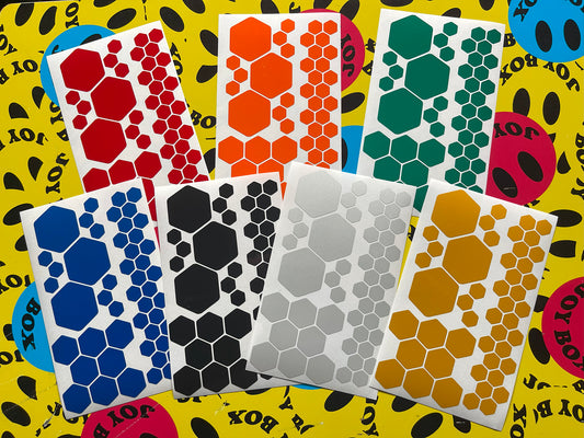 Valueviz Reflective Hexagon (Assorted) Stickers