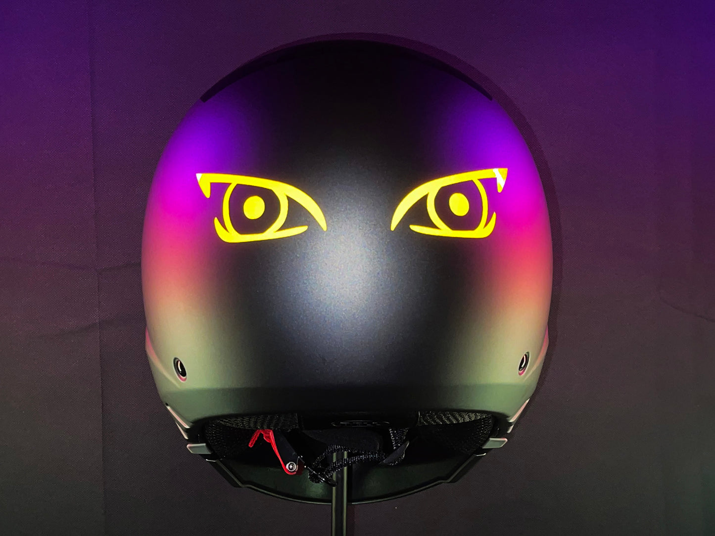 Valueviz Reflective Die Cut Evil Eyes (Design 11) Motorcycle Helmet Stickers