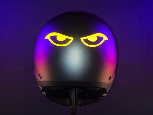 Valueviz Reflective Die Cut Evil Eyes (Design 14) Motorcycle Helmet Stickers
