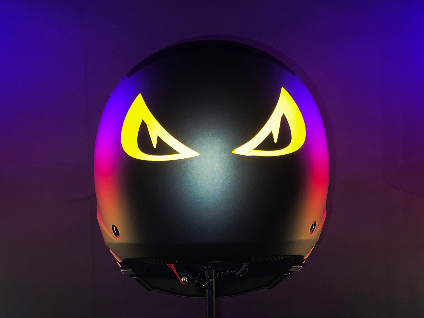 Valueviz Reflective Die Cut Evil Eyes (Design 2) Motorcycle Helmet Stickers