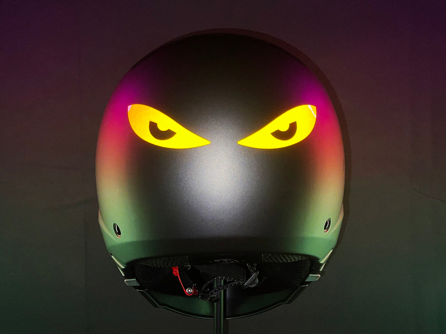 Valueviz Reflective Die Cut Evil Eyes (Design 7) Motorcycle Helmet Stickers