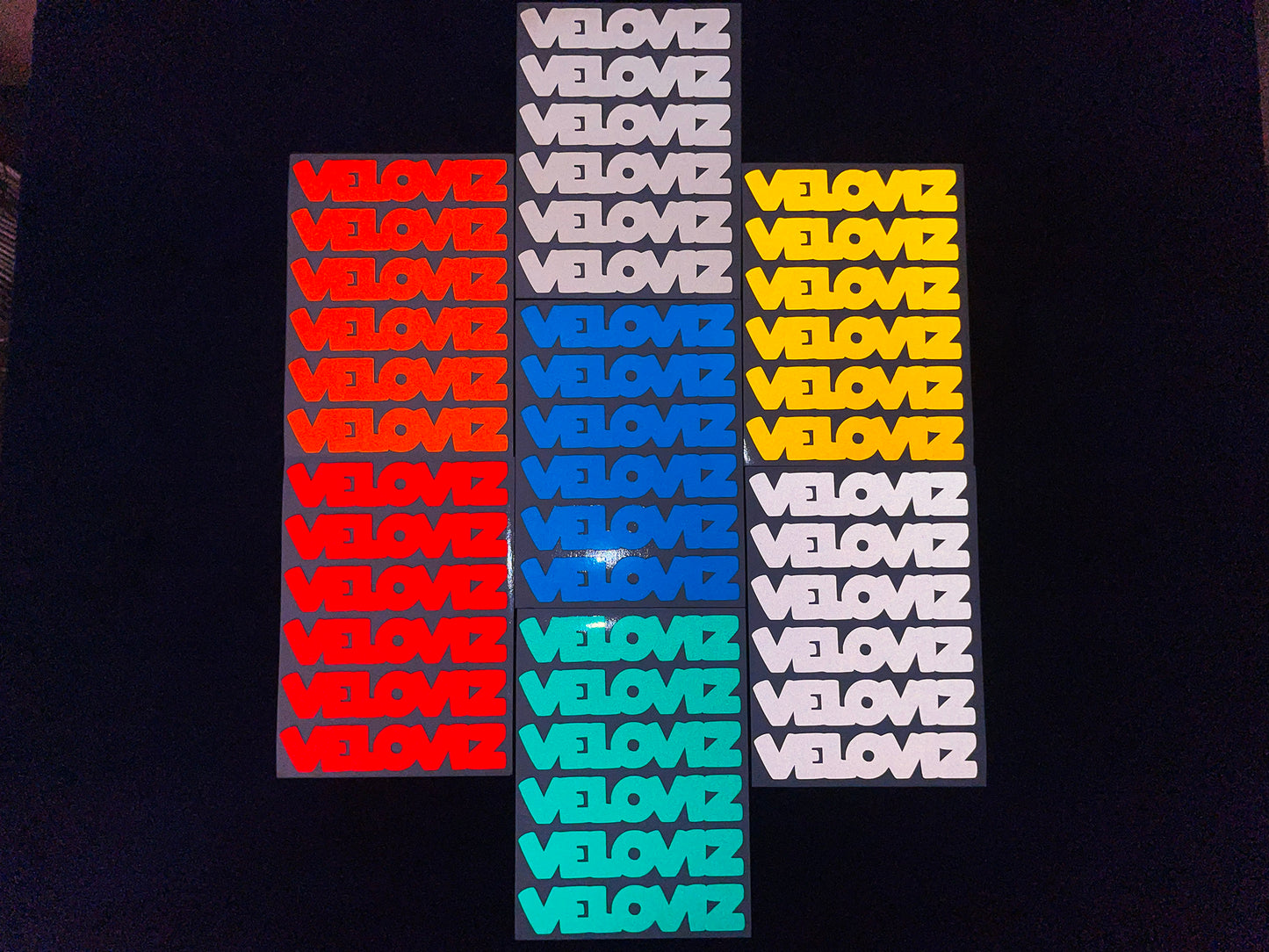 Valueviz Reflective VELOVIZ TEXT Stickers