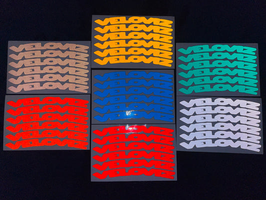 Valueviz Reflective Text Wheel Rim Stickers