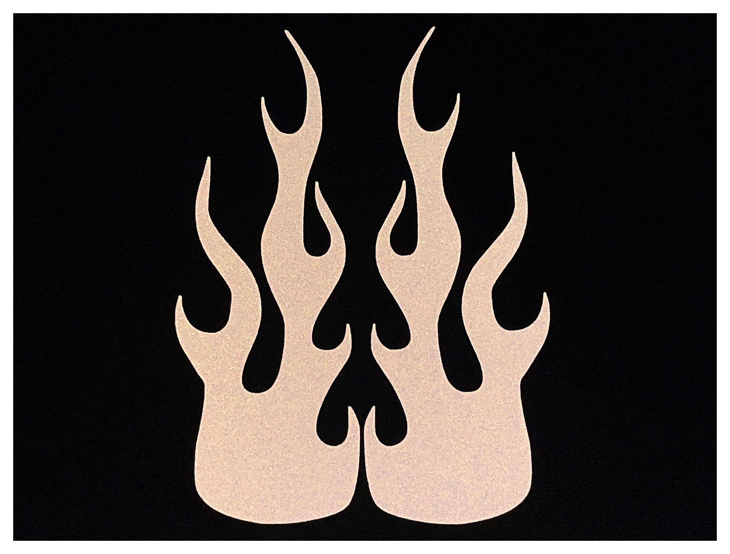 Veloviz Reflective Flame Motorcycle Tank Helmet Stickers