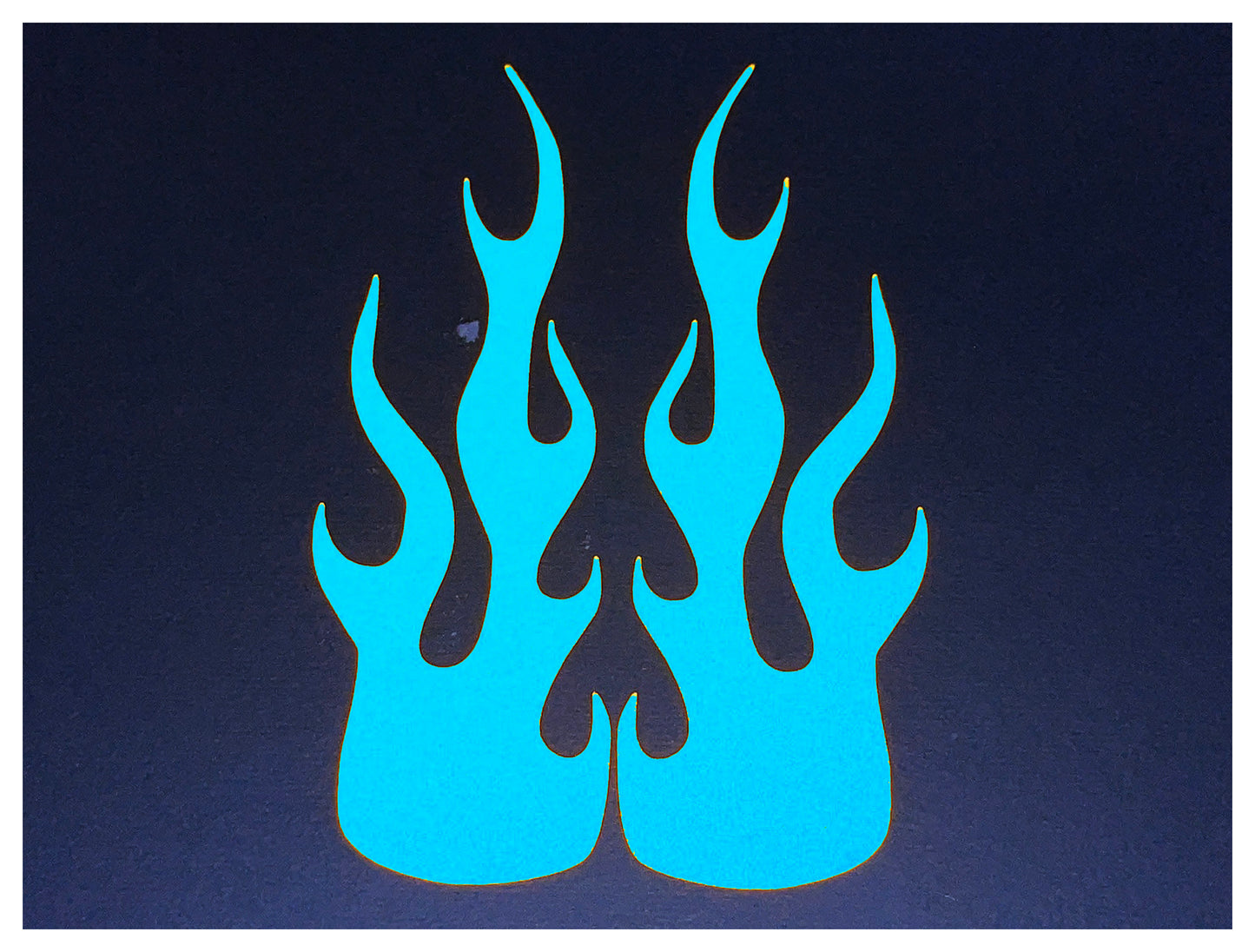 Veloviz Reflective Flame Motorcycle Tank Helmet Stickers