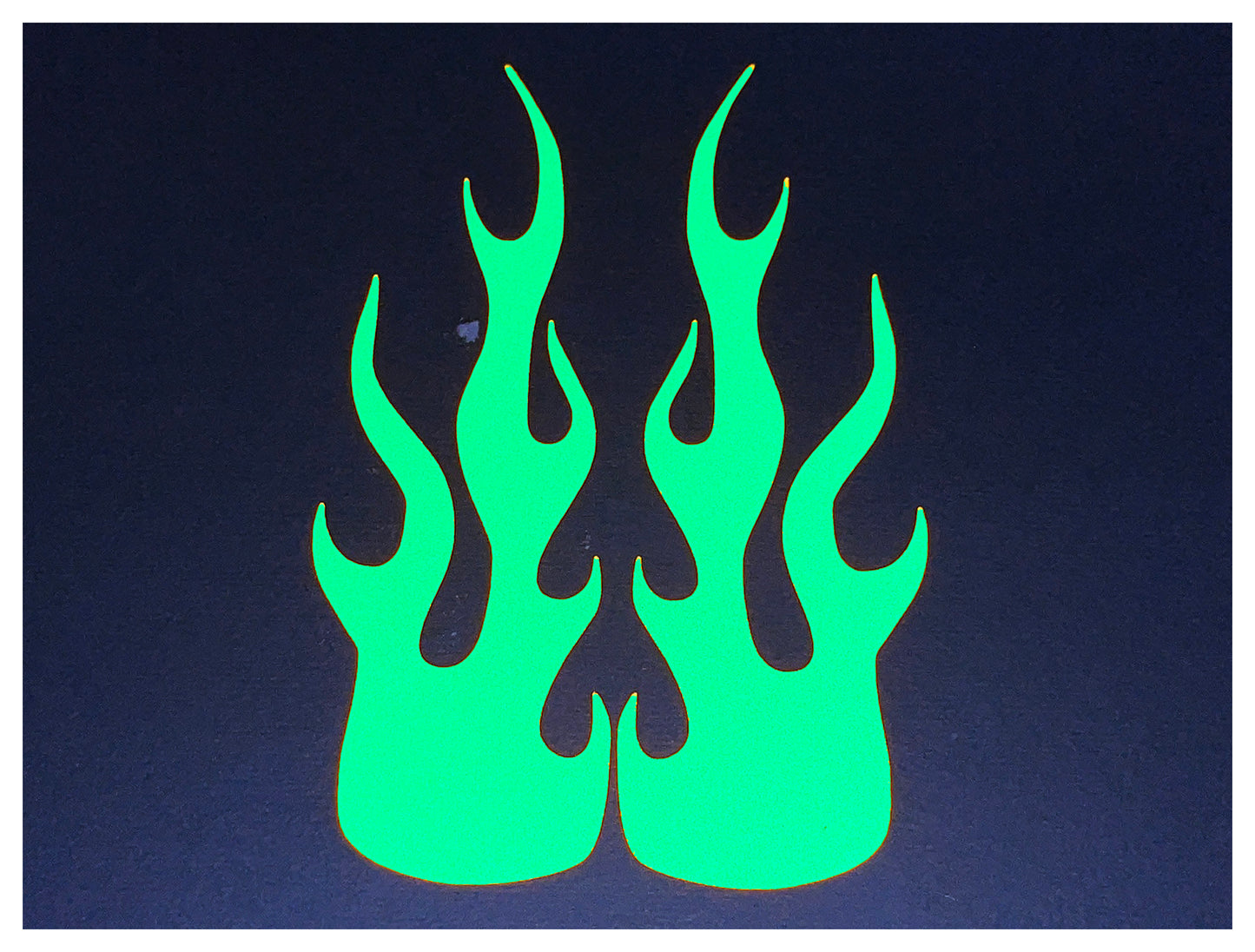 Veloviz Reflective Flame Motorcycle Tank Helmet Stickers