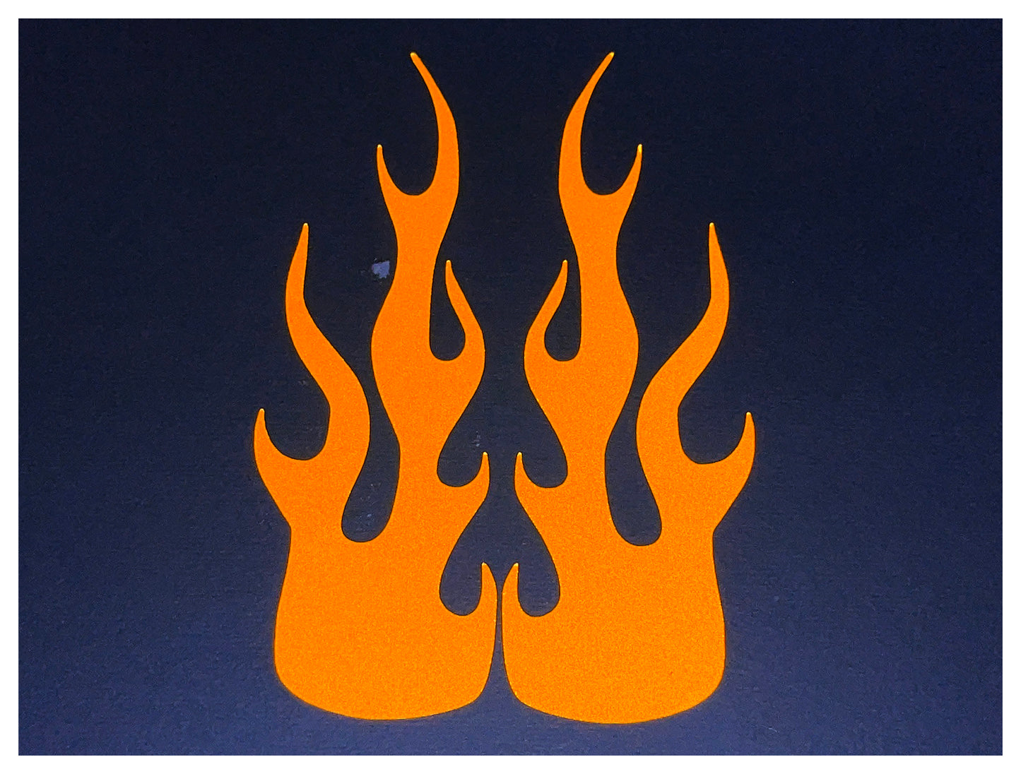 Veloviz Reflective Flame Motorcycle Tank Helmet Stickers