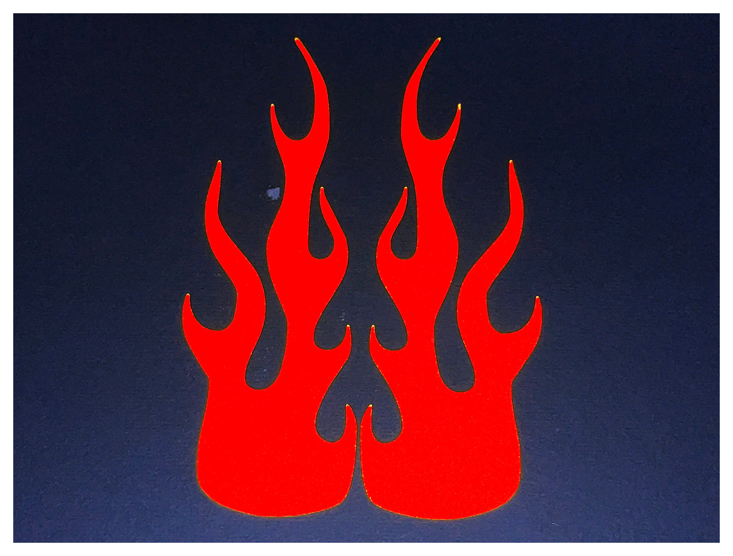 Veloviz Reflective Flame Motorcycle Tank Helmet Stickers