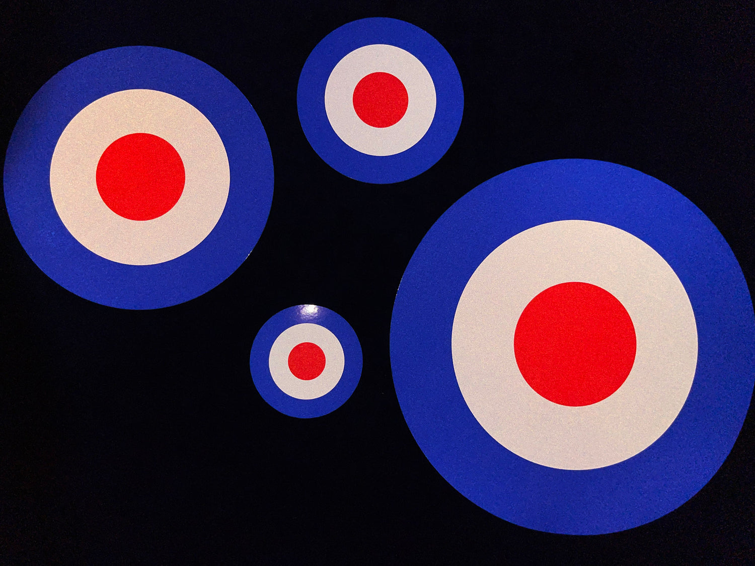 Mod Rocker Scooter Reflective Mod Rocker Roundel Scooter Stickers – Veloviz Reflective ...