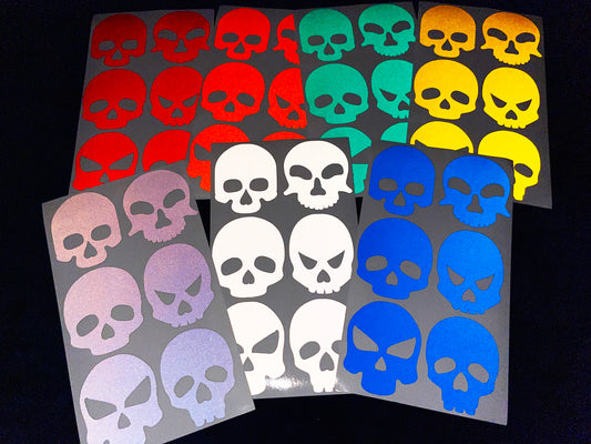 Valueviz Reflective Skull MIX Stickers