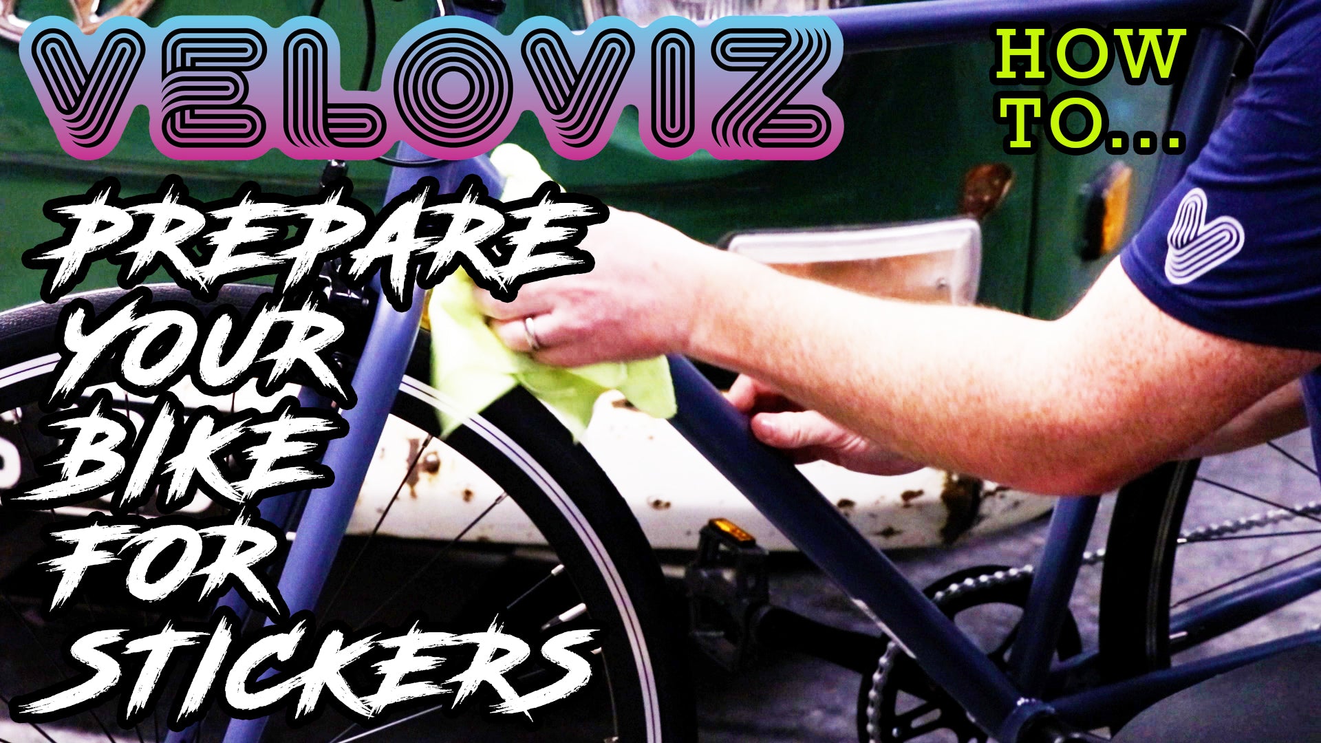 Load video: preparing your bike for veloviz reflective stickers