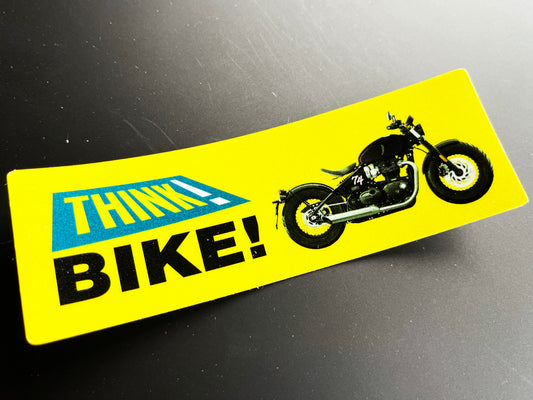 Think Bike Reflective Sticker - Two Wheels Tommy Bobber