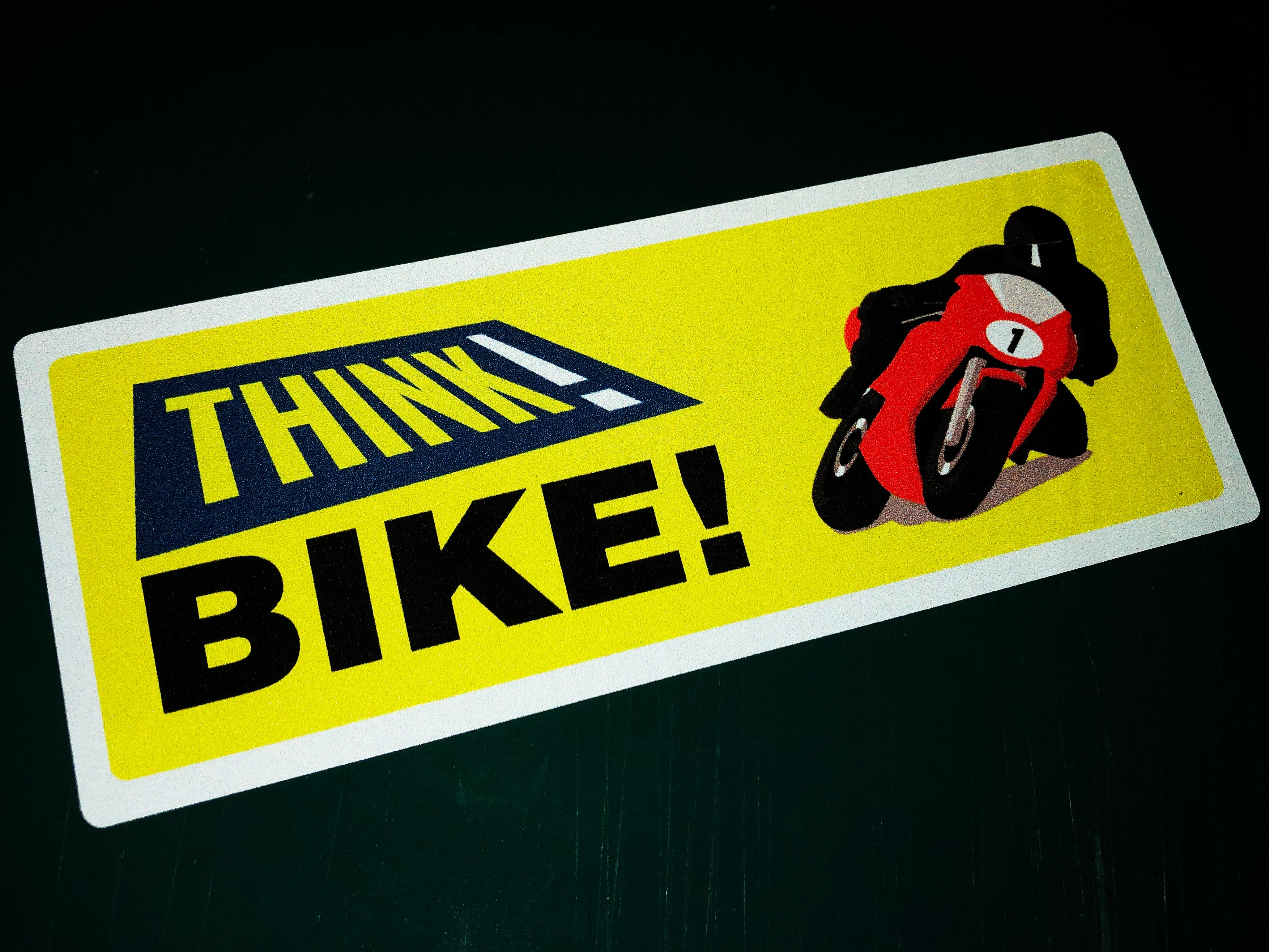 Think Bike UPDATED Reflective Sticker – Veloviz Reflective Bike Accessories