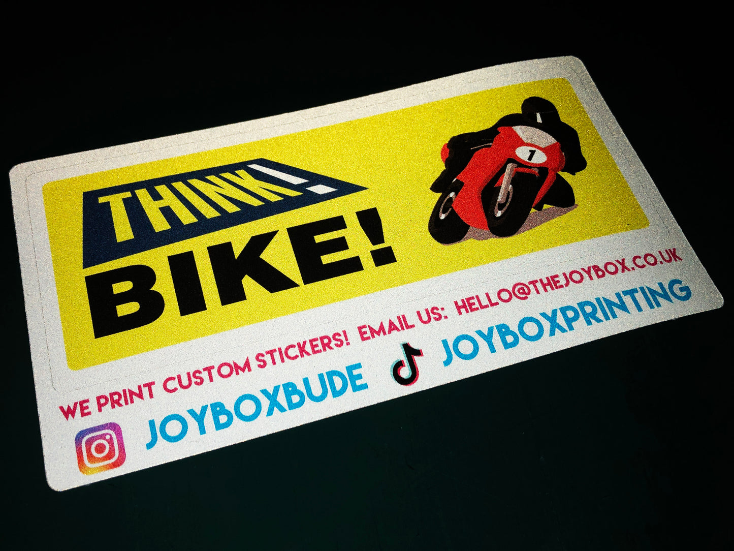 Think Bike UPDATED Reflective Sticker