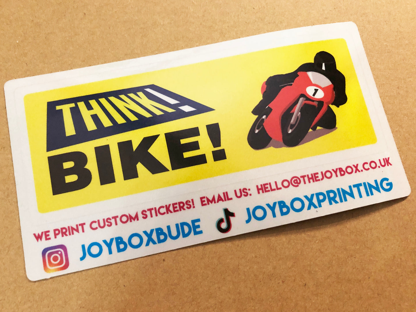 Think Bike UPDATED Reflective Sticker