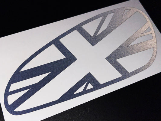 Veloviz Reflective Union Jack Tank Stickers for Triumph Bobber - TFC B