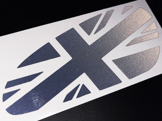 Veloviz Reflective Union Jack Tank Stickers for Triumph Bobber - TFC C