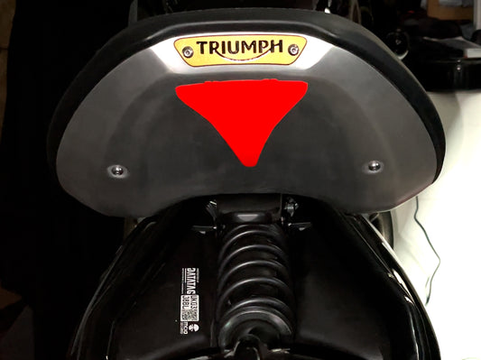 Veloviz Black Reflective STEALTH RED Triumph Bobber Underseat Reflector Stickers