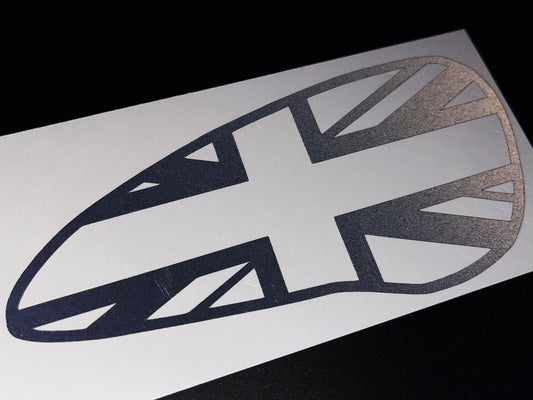 Veloviz Reflective Union Jack Tank Stickers for Triumph Bobber - D